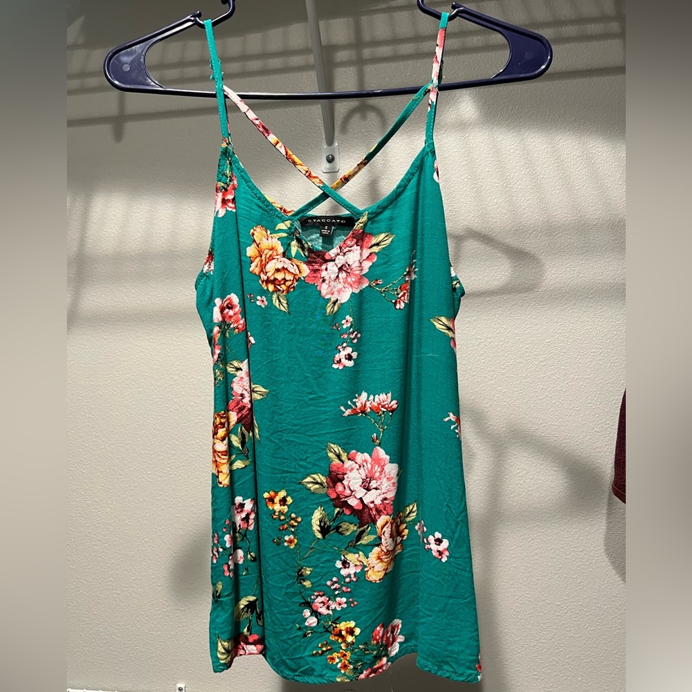 Staccato Floral Strappy Tank